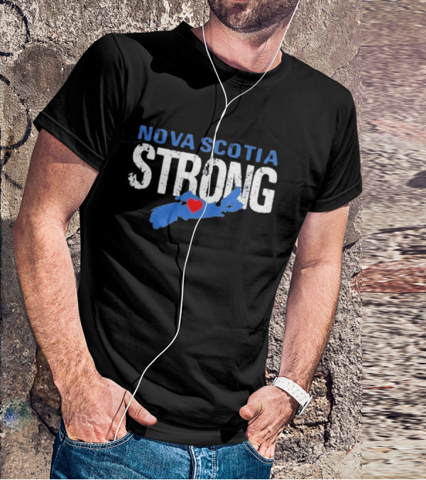 Nova Scotia Strong Map Heart T-Shirt