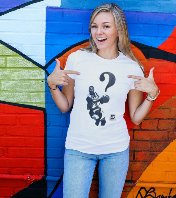 The Answer Georgetown University Allen Iverson Basketball Icon With Question Mark T-Shirt