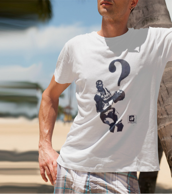 The Answer Georgetown University Allen Iverson Basketball Icon With Question Mark T-Shirt