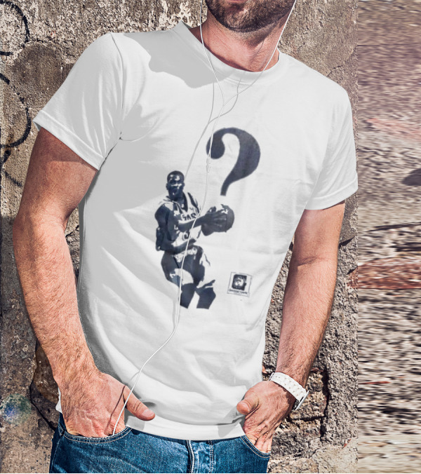 The Answer Georgetown University Allen Iverson Basketball Icon With Question Mark T-Shirt