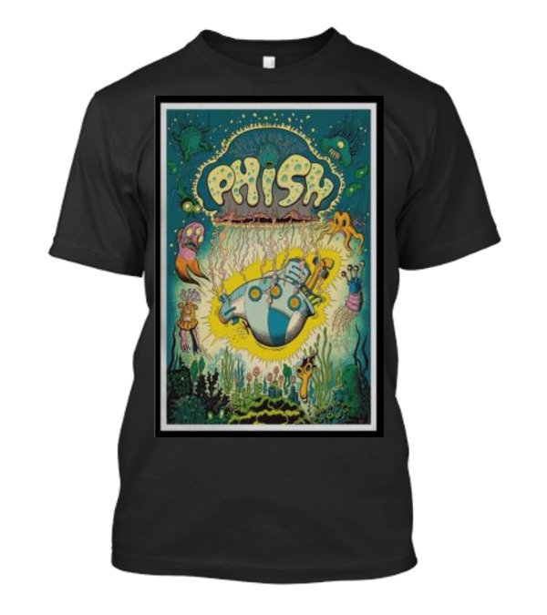Phish Underwater Submarine Adventure Artwork Syracuse T-Shirt