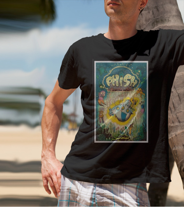 Phish Underwater Submarine Adventure Artwork Syracuse T-Shirt