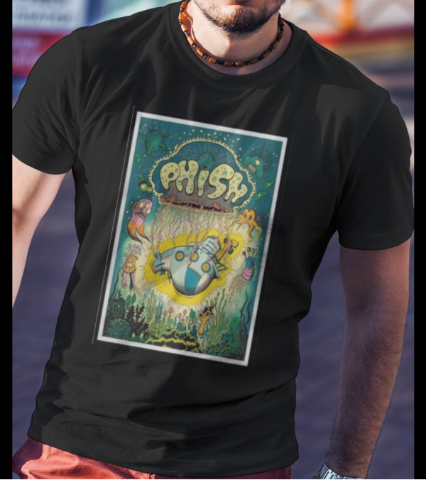 Phish Underwater Submarine Adventure Artwork Syracuse T-Shirt
