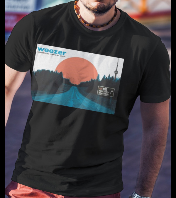 Weezer Budweiser Stage Toronto ON 2023-07-04 Indie Rock Roadtrip T-Shirt