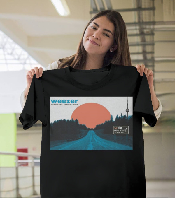 Weezer Budweiser Stage Toronto ON 2023-07-04 Indie Rock Roadtrip T-Shirt