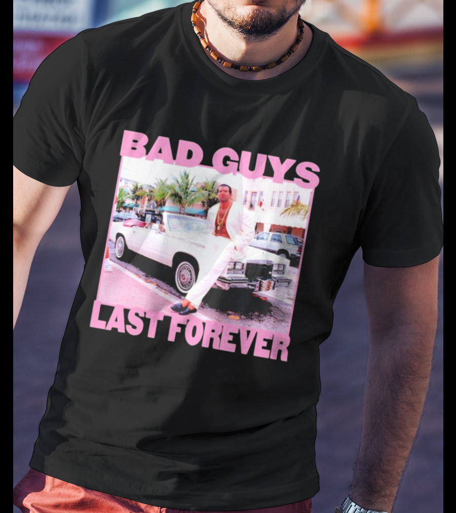 Scott Hall Bad Guys Last Forever Retro Miami Vibe T-Shirt