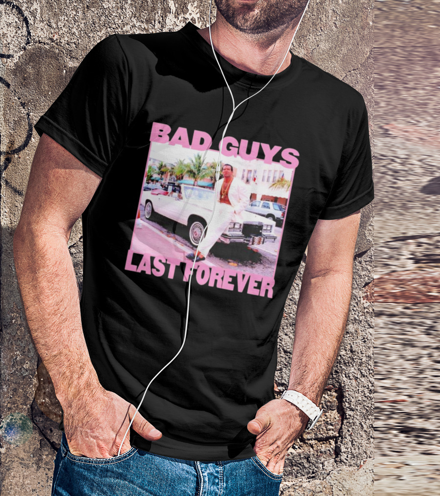Scott Hall Bad Guys Last Forever Retro Miami Vibe T-Shirt