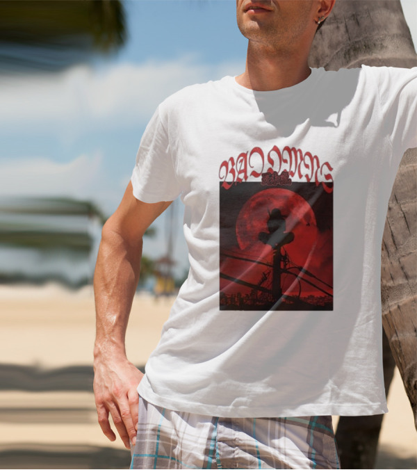 Bad Omens Red Moon Powerlines T-Shirt