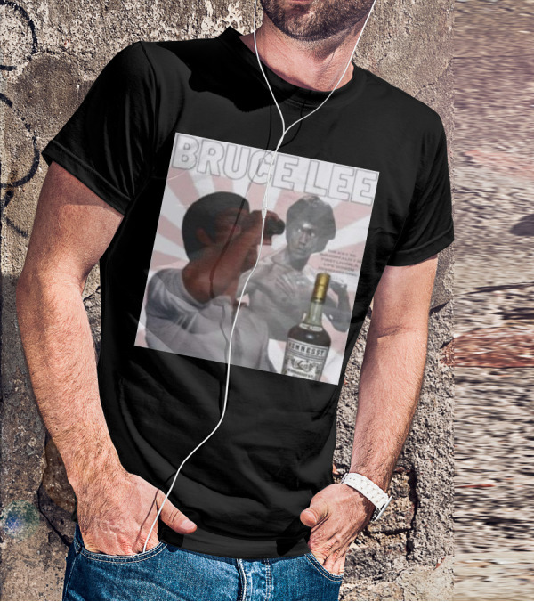 Bruce Lee Hennessy Drink Parody With Martial Arts Legend T-Shirt