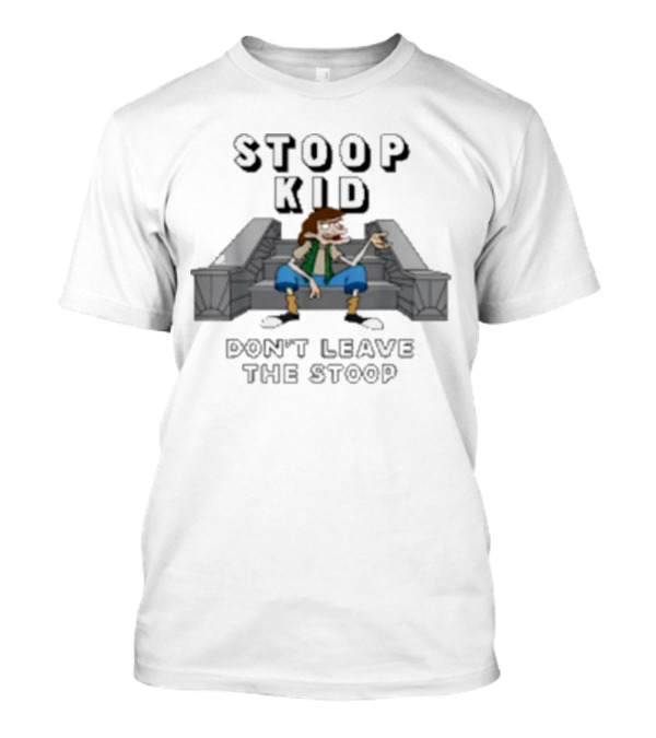 Fat Kid Deals Stoop Kid Cartoon Don't Leave The Stoop Sitting Outside T-Shirt