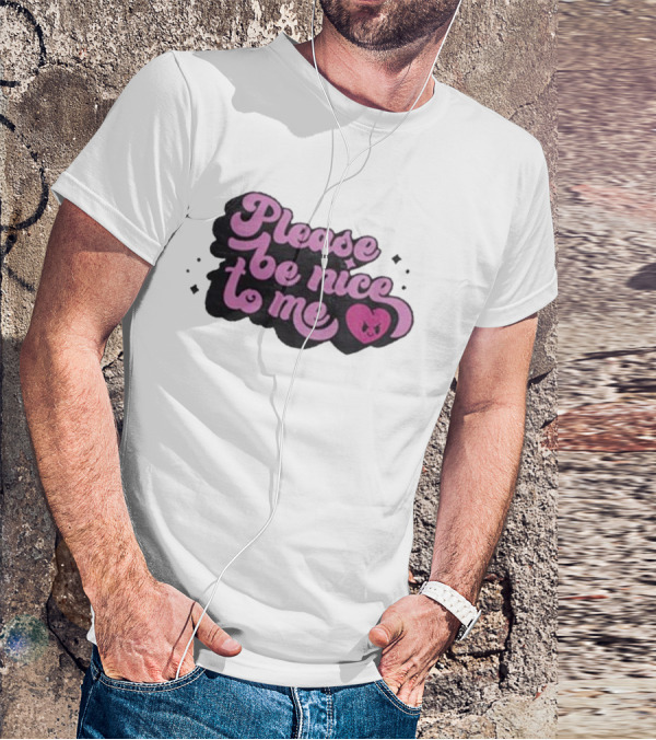 Please Be Nice To Me Heart Emoticon T-Shirt