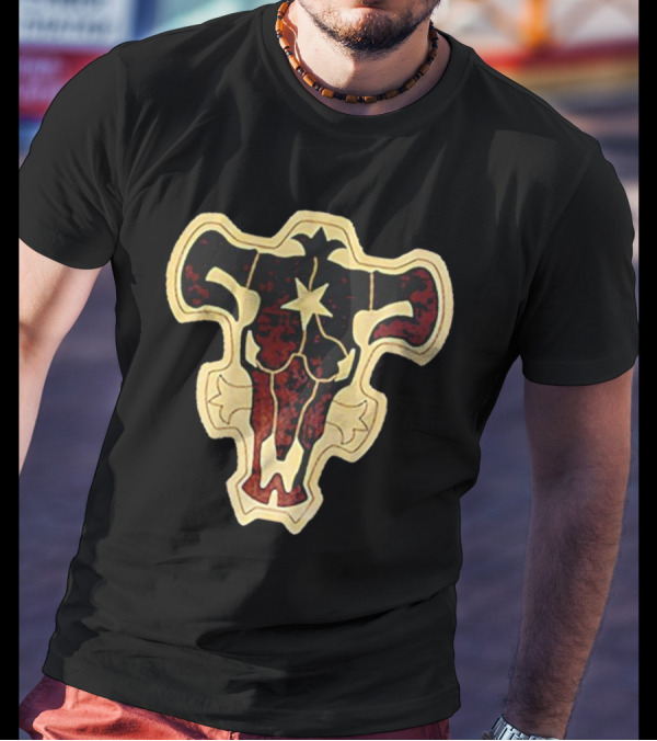 Zora Ideale Bull Emblem Black Clover BC Series T-Shirt