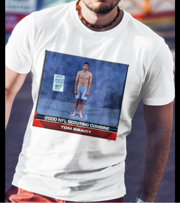 Tom Brady 2000 NFL Scouting Combine QB-01 GQB-5 211 T-Shirt