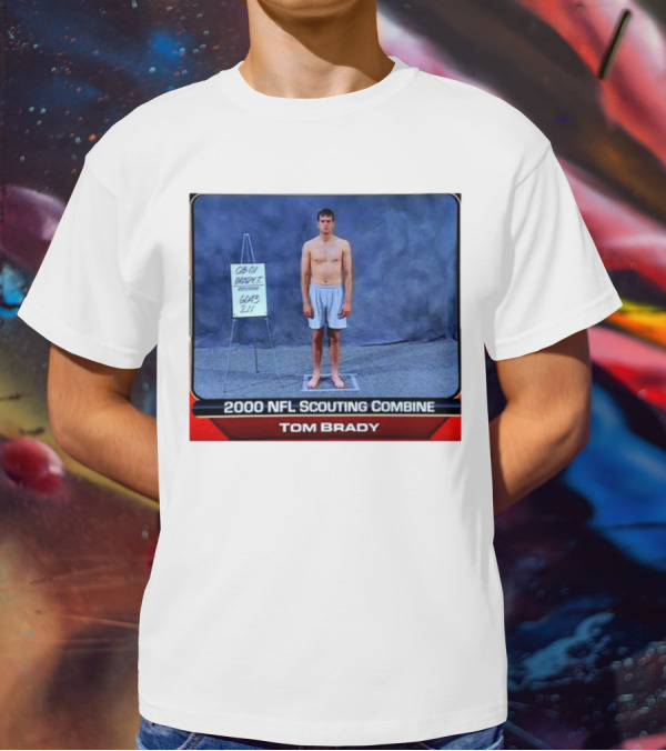Tom Brady 2000 NFL Scouting Combine QB-01 GQB-5 211 T-Shirt