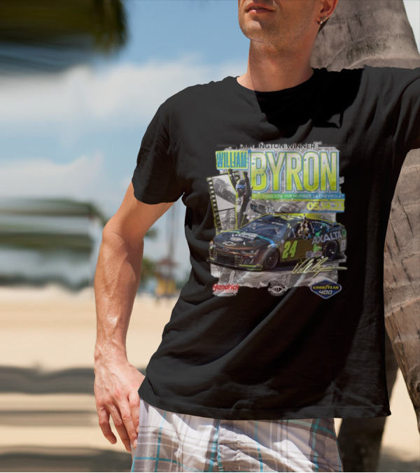 Darlington Winner William Byron 100 Wins Number 24 Chevrolet Axalta Goodyear 400 05.14.23 T-Shirt