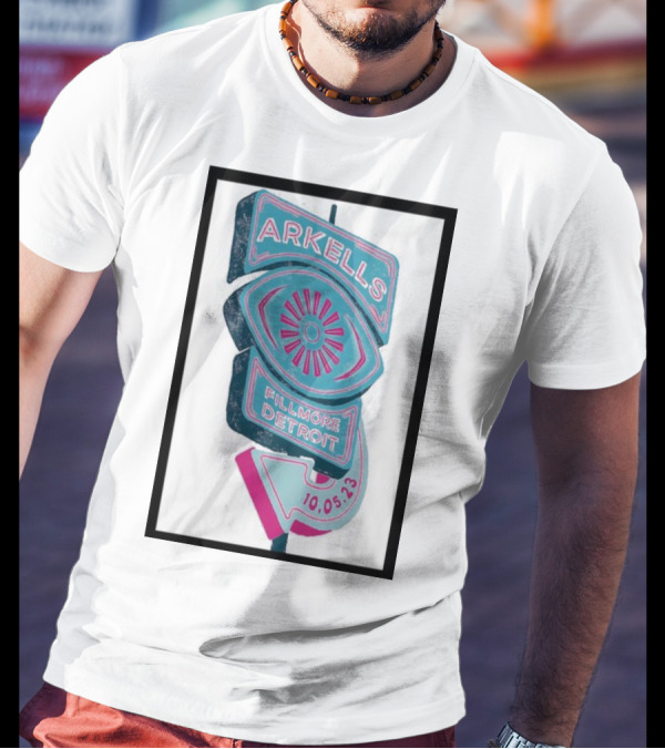 Arkells Fillmore Detroit 10.05.23 Tour Sign T-Shirt