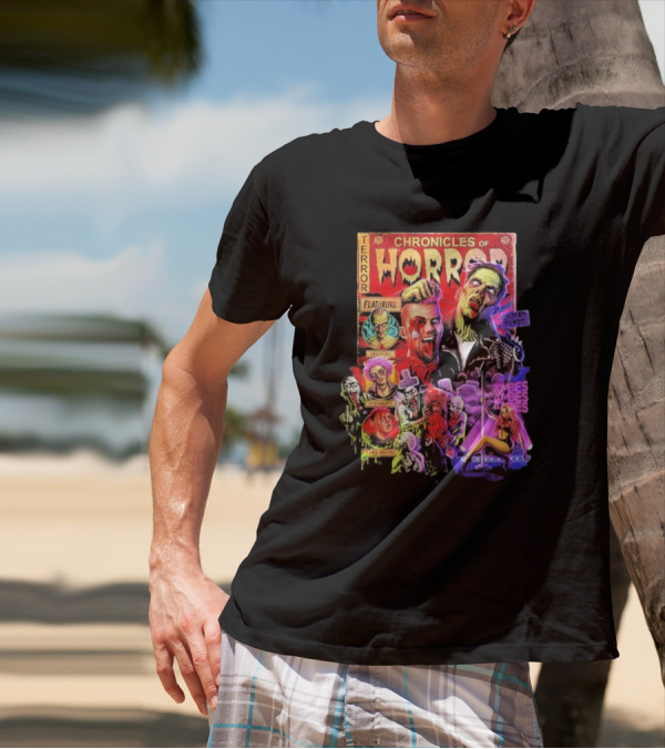 Chronicles Of Horror Terror Featuring Undead Chaos Zombies T-Shirt
