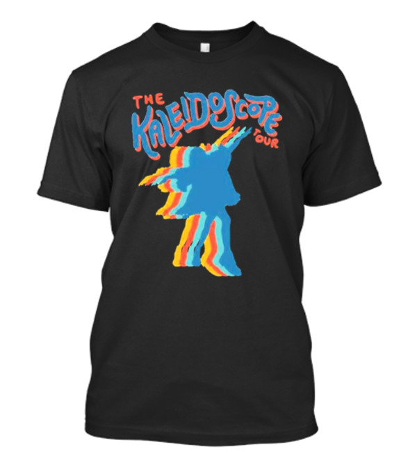 The Kaleidoscope Tour Silhouette With Multicolor Outline T-Shirt