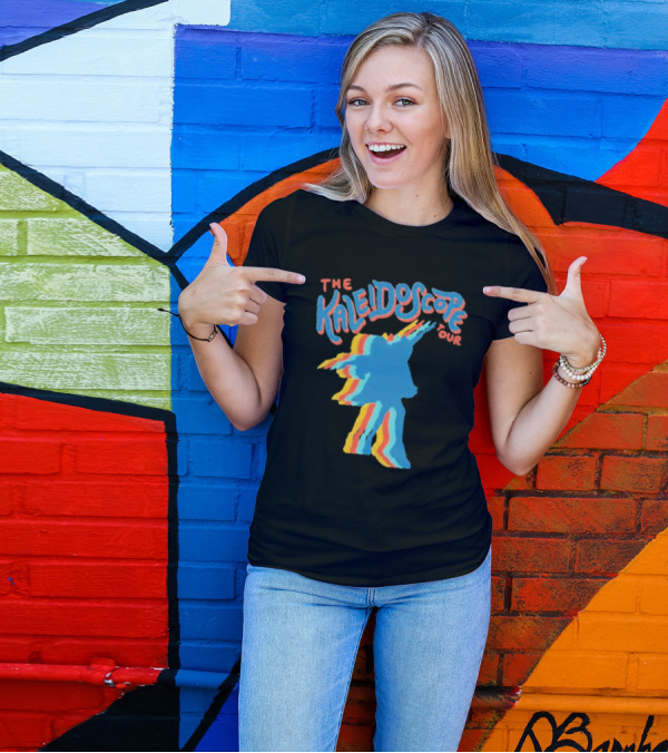 The Kaleidoscope Tour Silhouette With Multicolor Outline T-Shirt