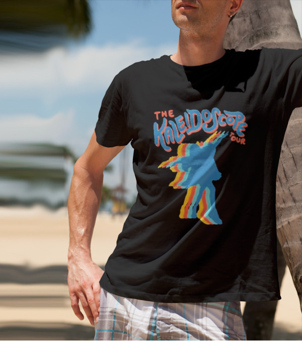 The Kaleidoscope Tour Silhouette With Multicolor Outline T-Shirt