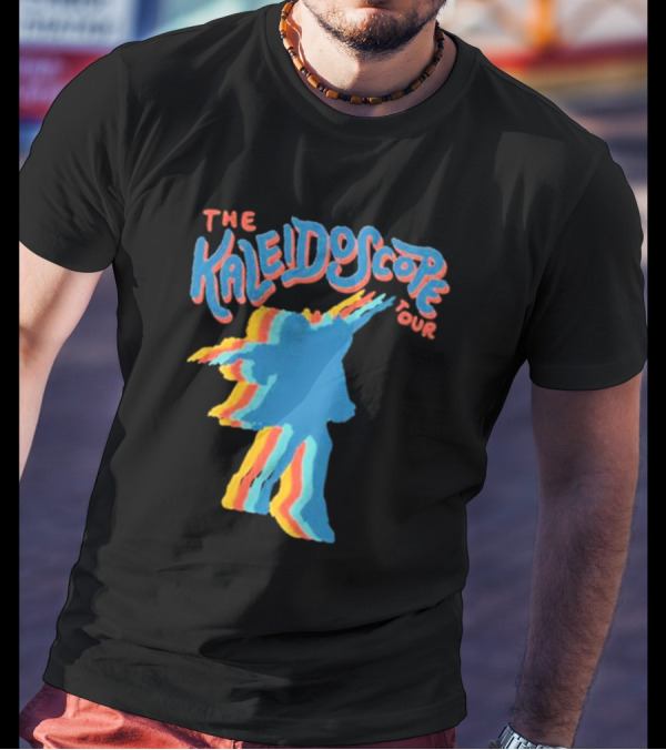 The Kaleidoscope Tour Silhouette With Multicolor Outline T-Shirt