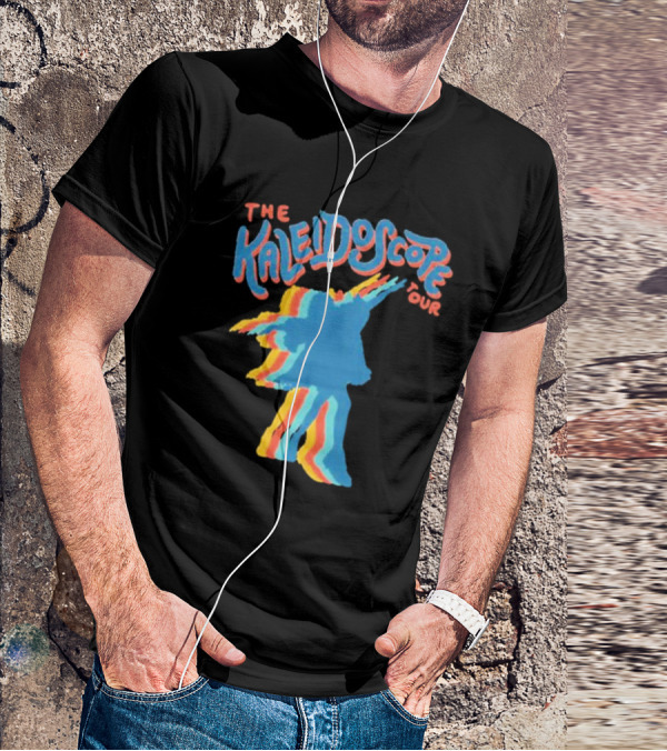The Kaleidoscope Tour Silhouette With Multicolor Outline T-Shirt
