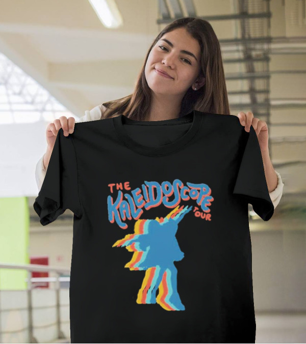 The Kaleidoscope Tour Silhouette With Multicolor Outline T-Shirt