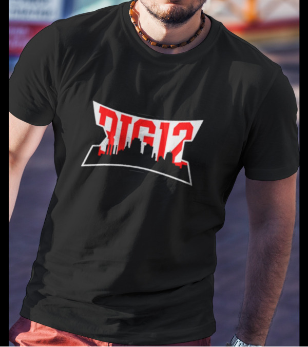Big 12 Kansas City Skyline Vintage T-Shirt