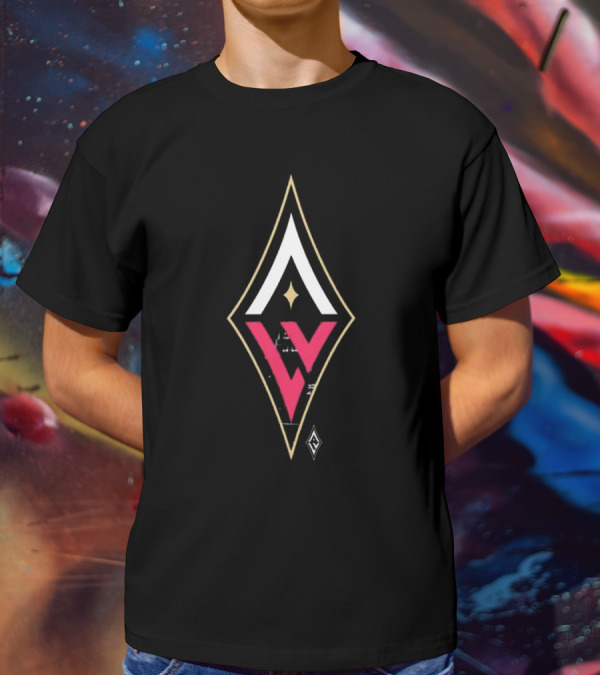 Las Vegas Aces Essentials LV Logo City View T-Shirt