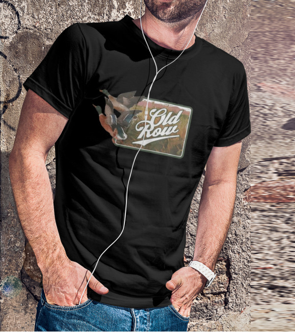 Old Row The Flying Duck Beer Pocket Vintage Waterfowl T-Shirt