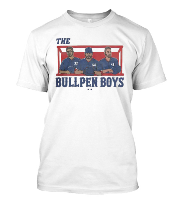 Texas Rangers The Bullpen Boys Baseball Trio T-Shirt