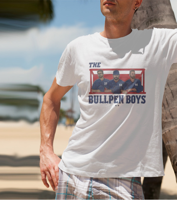Texas Rangers The Bullpen Boys Baseball Trio T-Shirt