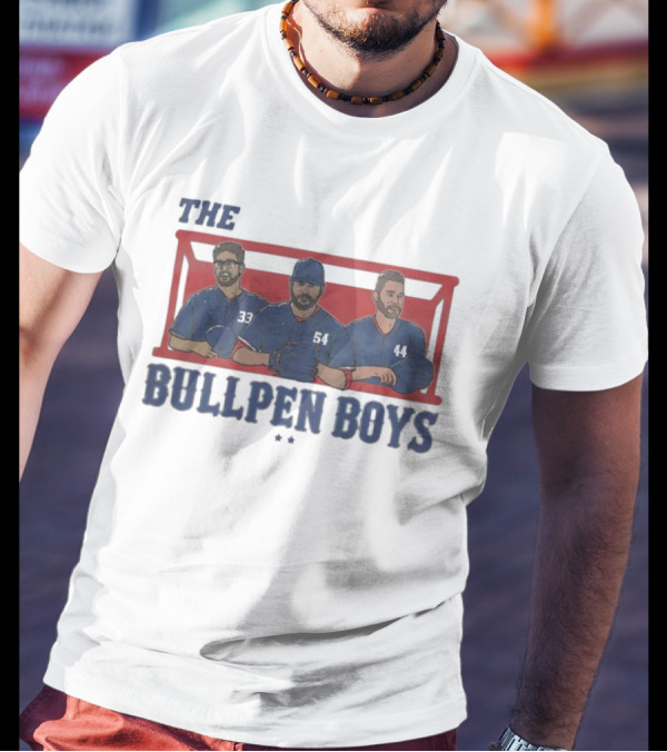 Texas Rangers The Bullpen Boys Baseball Trio T-Shirt