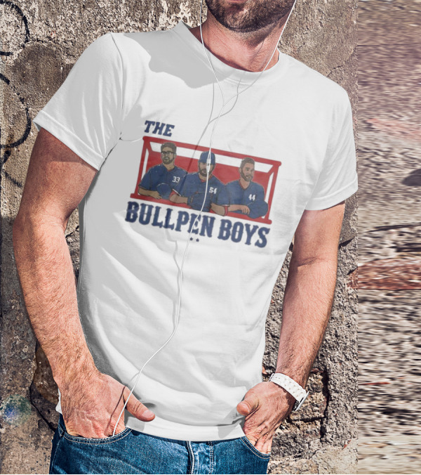 Texas Rangers The Bullpen Boys Baseball Trio T-Shirt