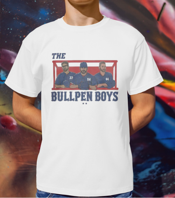 Texas Rangers The Bullpen Boys Baseball Trio T-Shirt