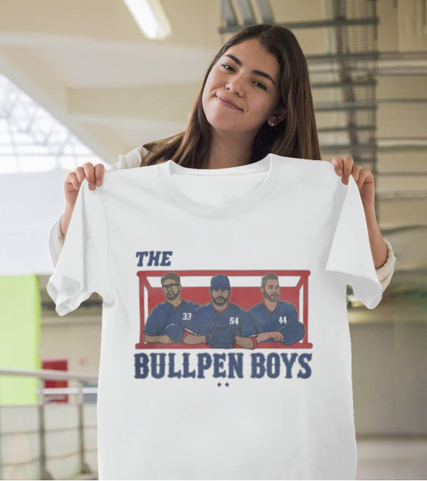 Texas Rangers The Bullpen Boys Baseball Trio T-Shirt
