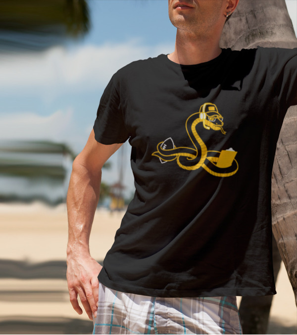 Boagh Constrictor Tech Snake Graphic Headset Laptop T-Shirt