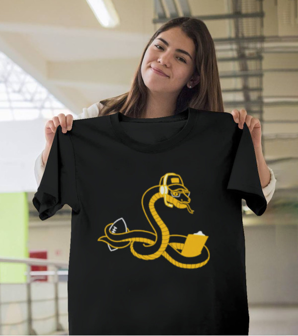 Boagh Constrictor Tech Snake Graphic Headset Laptop T-Shirt