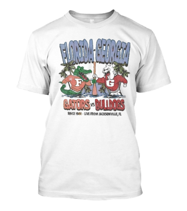 Florida-Georgia Gators Vs Bulldogs Live From Jacksonville FL Since 1945 T-Shirt