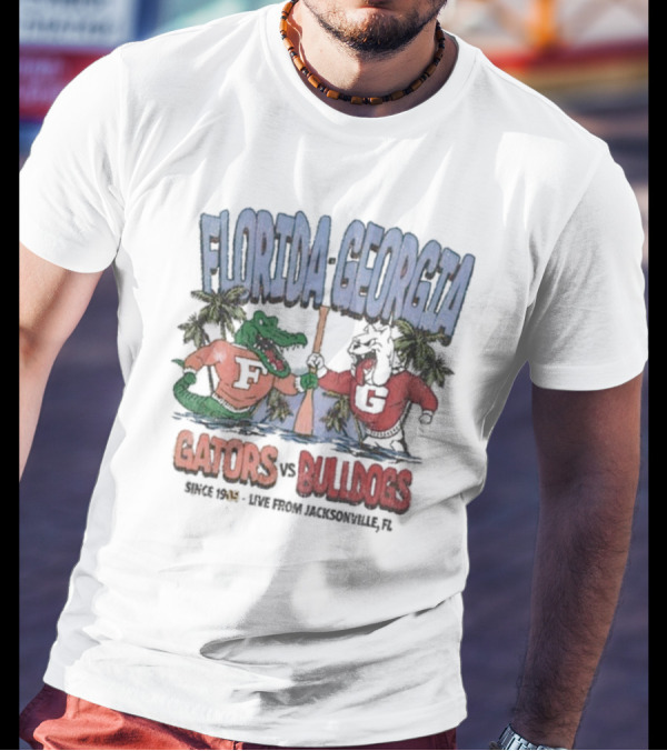 Florida-Georgia Gators Vs Bulldogs Live From Jacksonville FL Since 1945 T-Shirt