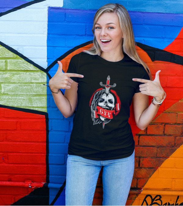 GYV Skull Sword Emblem 202 T-Shirt