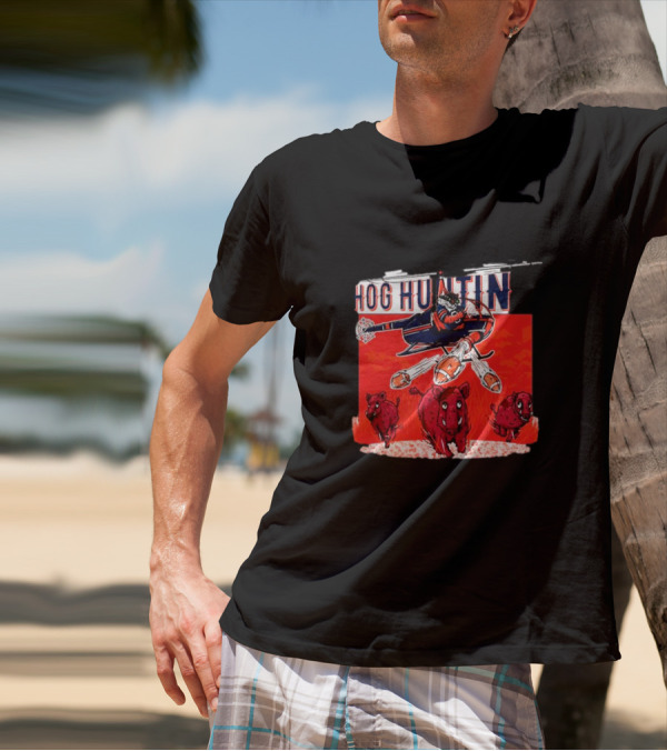 Auburn Tigers Hog Huntin Vs. Arkansas Razorbacks Football Showdown T-Shirt