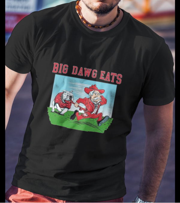Georgia Bulldogs Big Dawg Eats Ole Miss Rebels T-Shirt