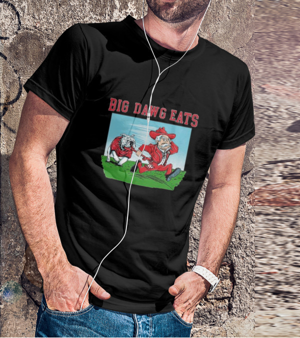 Georgia Bulldogs Big Dawg Eats Ole Miss Rebels T-Shirt