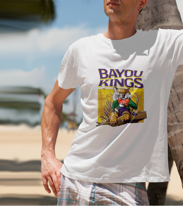 Bayou Kings LSU Tigers Vs. Florida Gators Tiger With Gator T-Shirt