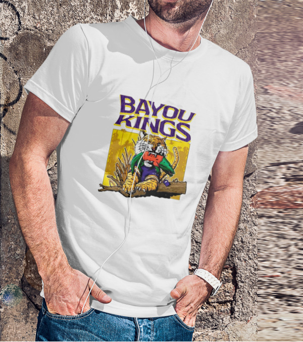 Bayou Kings LSU Tigers Vs. Florida Gators Tiger With Gator T-Shirt