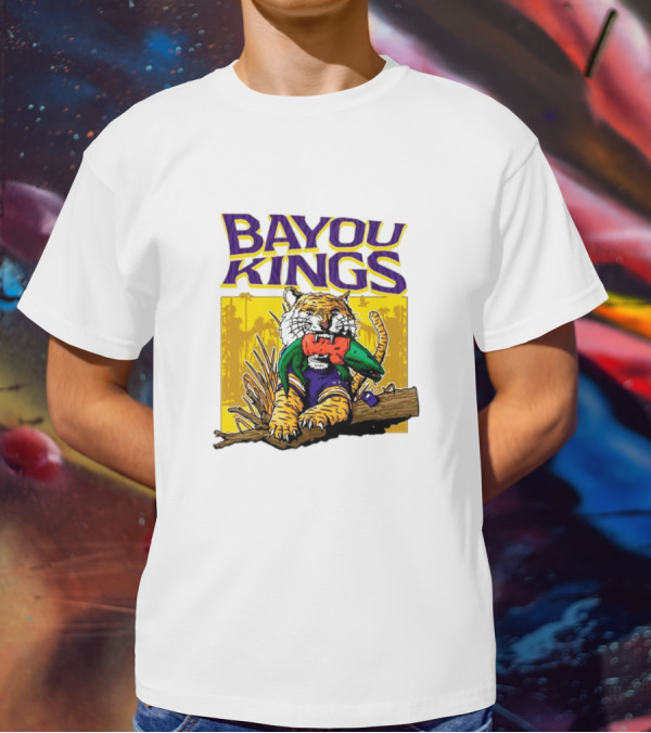 Bayou Kings LSU Tigers Vs. Florida Gators Tiger With Gator T-Shirt