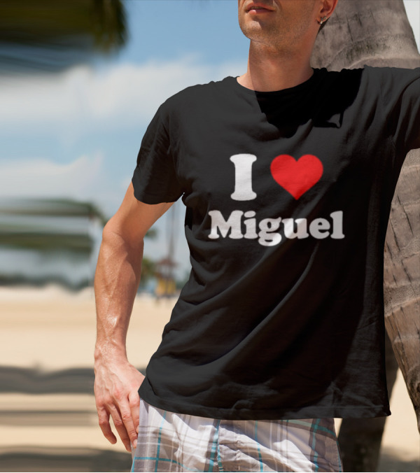 I Love Miguel Red Heart T-Shirt