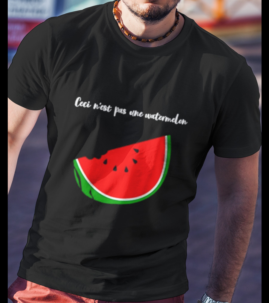 Ceci N’est Pas Une Watermelon Slice Magritte T-Shirt