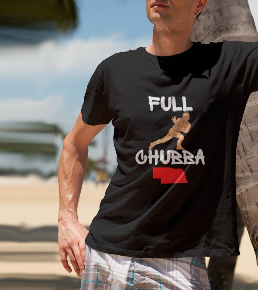 Full Chubba Nebraska Football Running T-Shirt
